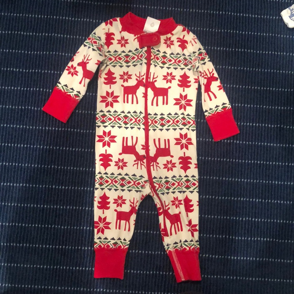Hanna Andersson Holiday Deer Sleeper Size 60